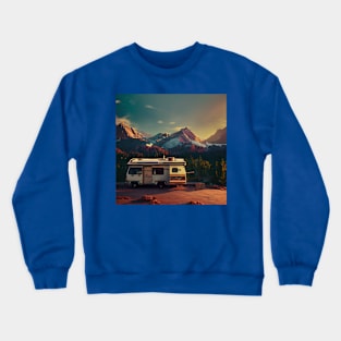 Van Life Camper RV Outdoors in Nature Crewneck Sweatshirt